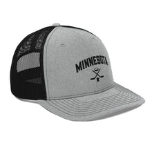 Minnesota Hockey Trucker Cap in Gray and Black