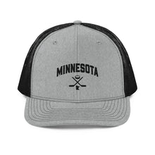 Minnesota Hockey Trucker Cap in Gray and Black