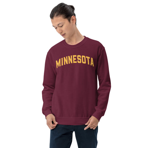Minnesota Maroon and Gold Men's Crewneck Sweatshirt