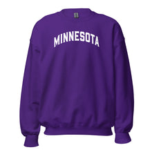 Minnesota Purple and White Women's Crewneck Sweatshirt