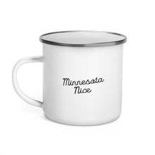 Minnesota Nice Script Enamel Mug