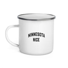 Minnesota Nice Block Enamel Mug
