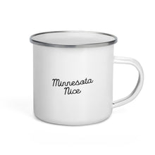 Minnesota Nice Script Enamel Mug