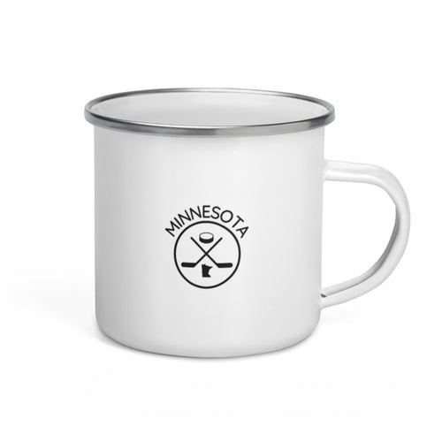 Minnesota Hockey Enamel Mug