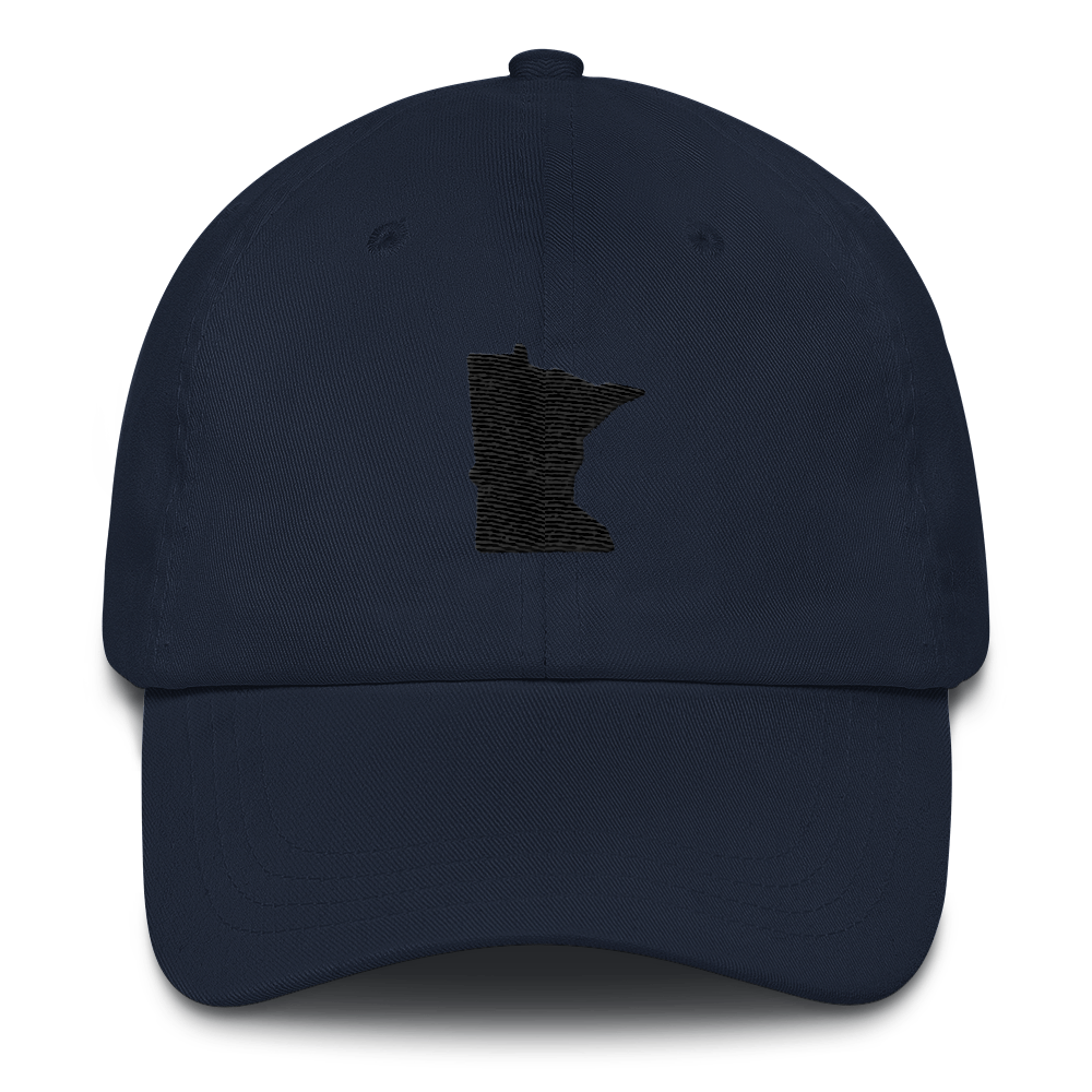 Minnesota Unstructured Cap in Navy and Black