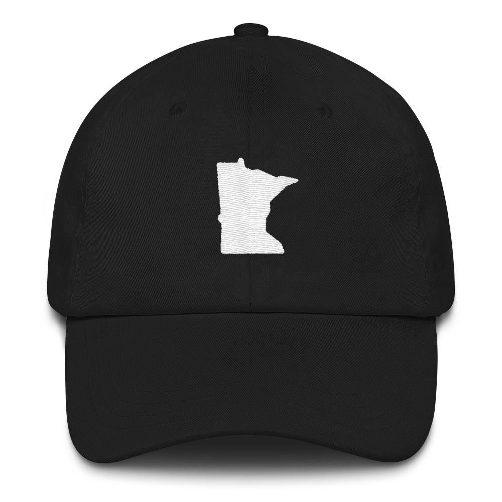 Minnesota Unstructured Cap in Black and White