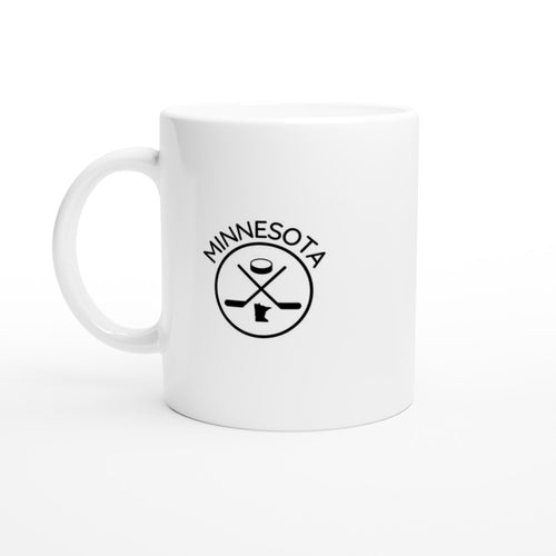 Minnesota Hockey 11 oz White Mug