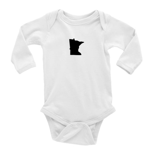 Minnesota Long Sleeve White Onesie