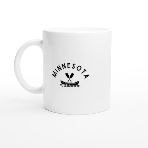Minnesota Canoe 11 oz White Mug