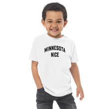 Minnesota Nice Block Toddler Tee in White