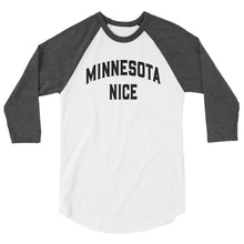 Minnesota Nice Block 3/4 Sleeve Baseball Shirt
