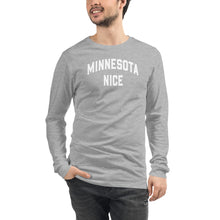 Minnesota Nice Block Men's Long Sleeve Tee