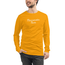 Minnesota Nice Script Men's Long Sleeve Tee