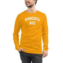 Minnesota Nice Block Men's Long Sleeve Tee