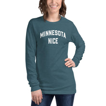 Minnesota Nice Block Women's Long Sleeve Tee
