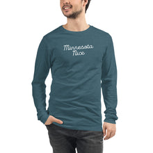 Minnesota Nice Script Men's Long Sleeve Tee