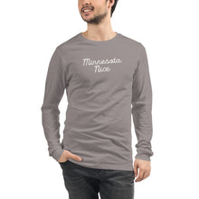 Minnesota Nice Script Men's Long Sleeve Tee