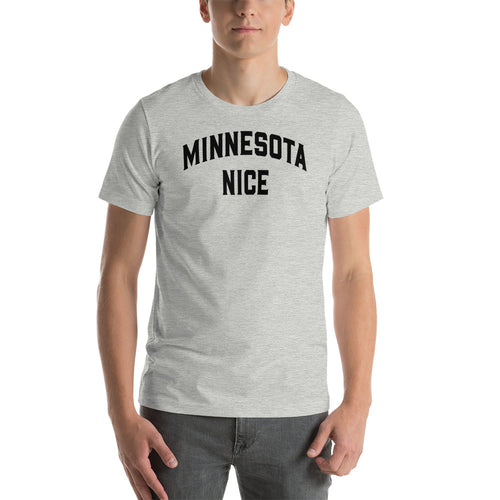 Minnesota Nice Block Men's Tee Black Print