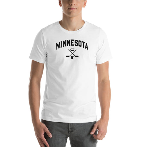 Minnesota Hockey Men's Tee Black Print